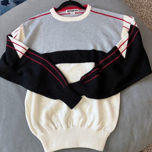 Obermeyer Other - VTG 80s Obermeyer Apres Ski Sweater Wool Blend Colorblock  XL GaperDay